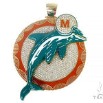 Custom Made Miami Dolphins Diamond Pendant 66304 - Image 1