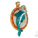Custom Made Miami Dolphins Diamond Pendant 66304 - Image 2