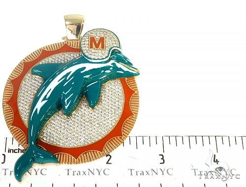Custom Made Miami Dolphins Diamond Pendant 66304 - Image 6