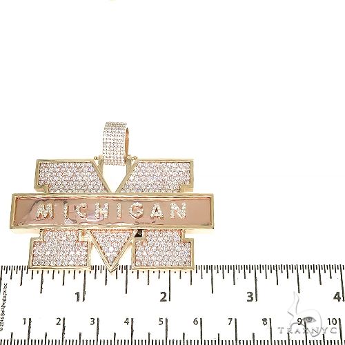 Custom Made 'Michigan' Diamond Pendant 67212 - Image 5