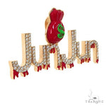 Custom Made Money Bag Diamond Name Pendant 67681 - Image 2