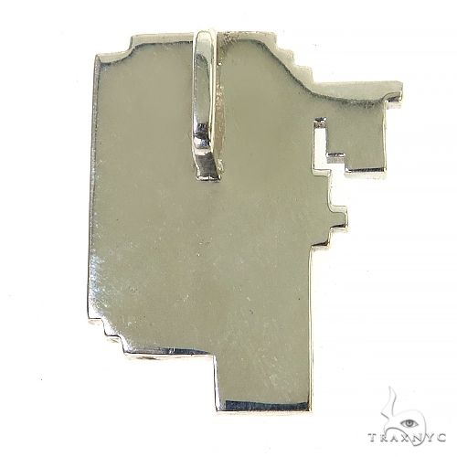 .925 Sterling Silver Custom Made NFT Crypto Punk Pendant, view 4