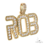 Custom Made Name Diamond Pendant 66956 - Image 2