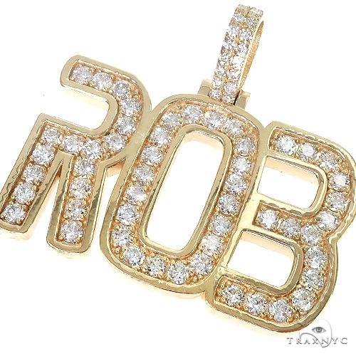 Custom Made Name Diamond Pendant 66956 - Image 3