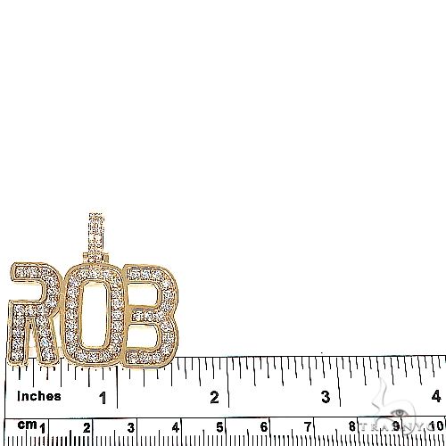 Custom Made Name Diamond Pendant 66956 - Image 5
