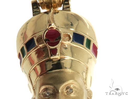 Custom Made Nefertiti Pendant 63917 | TraxNYC