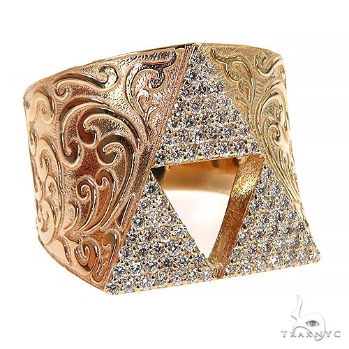 14K Gold Custom Made Nintendo The Legend Of Zelda Tri Force Ring, photo 2 of 6