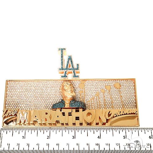 Custom Made Nipsey Hussle The Marathon Mural Pendant 67606 - Image 9