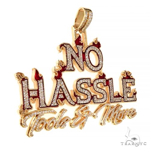 Custom Made No Hassle Diamond Pendant 68088 - Image 2