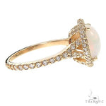 Custom Made Opal Diamond Ring 67316 - Image 3