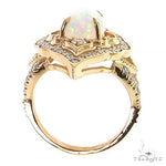 Custom Made Opal Diamond Ring 68857 - Image 5