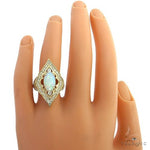 Custom Made Opal Diamond Ring 68857 - Image 6