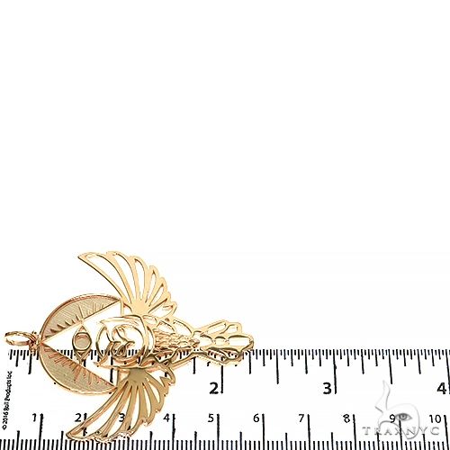 14K Gold Custom Made Owl Pendant, photo 6 of 6