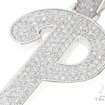 Custom Made P Diamond Pendant 65658 - Image 4