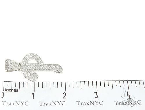 Custom Made P Diamond Pendant 65658 - Image 7