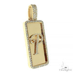 Custom Made 'P' Diamond Pendant 66497 - Image 2