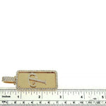 Custom Made 'P' Diamond Pendant 66497 - Image 6