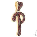Custom Made P Garnet Pendant 65656 - Image 2