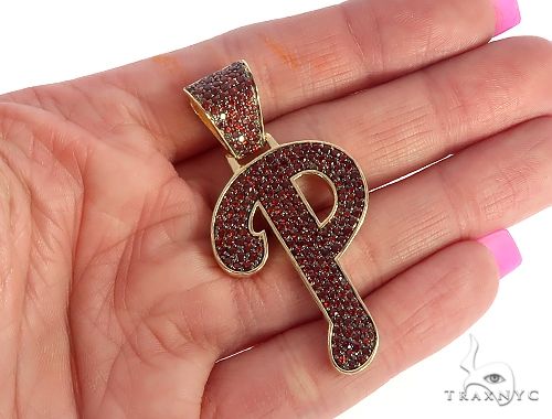 Custom Made P Garnet Pendant 65656 - Image 5