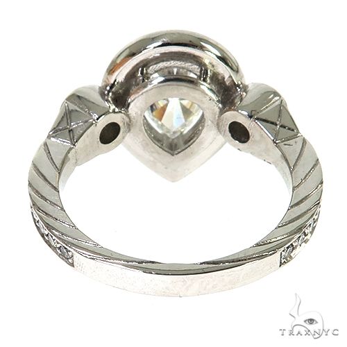 Custom Made Pear Shape Diamond Engagement Ring 67505 - Image 4