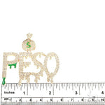 Custom Made 'Peso' Diamond Pendant 67085 - Image 5