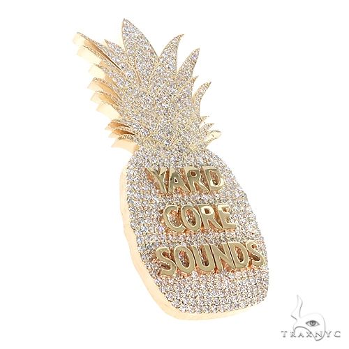 Custom Made Pineapple Diamond Pendant 66775 - Image 2