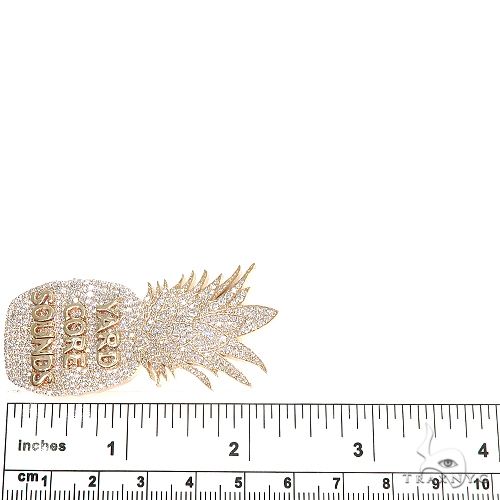 Custom Made Pineapple Diamond Pendant 66775 - Image 4