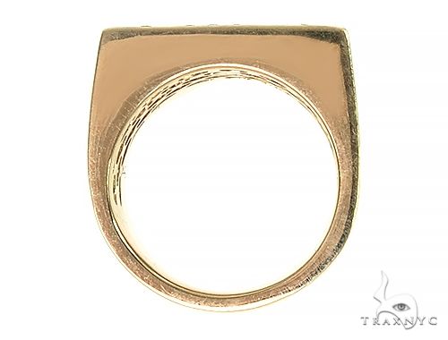 Custom Made Pinky Diamond Cross Ring 66265 - Image 6