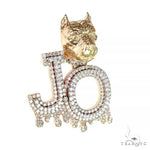 Custom Made PitBull 'JO' Diamond Pendant 66941 - Image 2