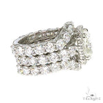 Custom Made Platinum Engagement Set Diamond Ring 67088 - Image 4