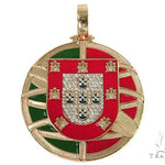 Custom Made Portugal Flag Diamond Pendant 66267 - Image 1