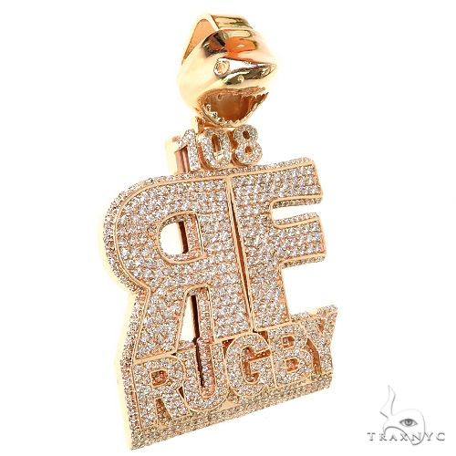 Custom Made RF Diamond Pendant 67372 - Image 2