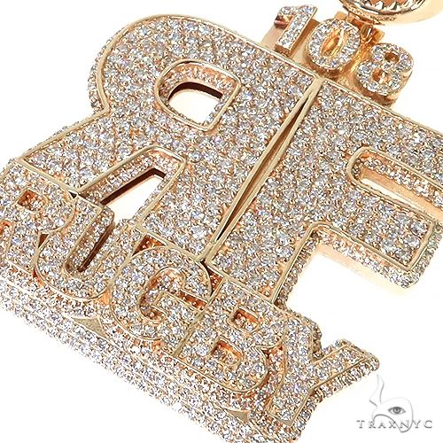 Custom Made RF Diamond Pendant 67372 - Image 3