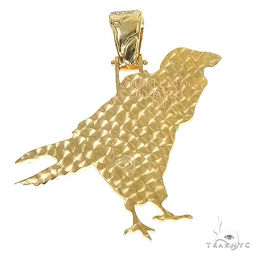 Custom Made Realistic Heart Shape Bird Pendant 67064 - Image 3