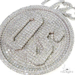 Custom Made Round Diamond 'OS' Pendant 67074 - Image 3