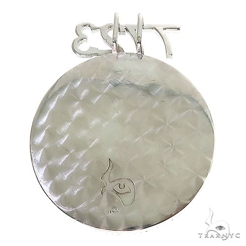 Custom Made Round Diamond 'OS' Pendant 67074 - Image 4