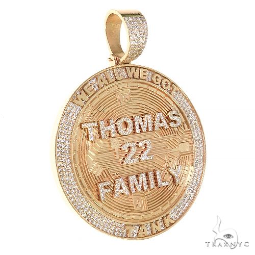 Custom Made Round Diamond Pendant 67197 - Image 2