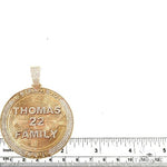 Custom Made Round Diamond Pendant 67197 - Image 5