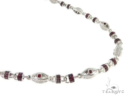 Fusee Chain Ruby Custom Made Ruby Diamond Chain 65612 - Image 1
