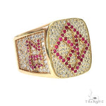 Custom Made Ruby Diamond Ring 67073 - Image 2