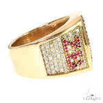 Custom Made Ruby Diamond Ring 67073 - Image 3