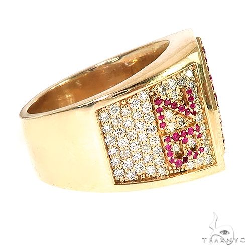 Custom Made Ruby Diamond Ring 67073 - Image 3