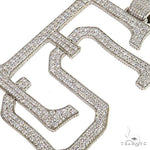 Custom Made 'SD' Diamond Pendant 67835 - Image 3