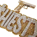 Custom Made Diamond Name Pendant 67674 - Image 3