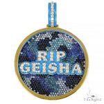 Custom Made Sapphire Diamond Pendant 67455 - Image 1