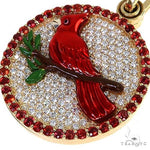 Custom Made Sapphire Diamond Photo Pendant 67770 - Image 3