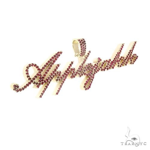 Custom Made Script Style 'AppleJakk' Ruby Pendant 66755 - Image 2