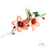 Custom Made Silver Cherry Blossom Pendant 66540 - Image 2