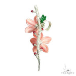 Custom Made Silver Cherry Blossom Pendant 66540 - Image 3