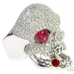 Custom Made Skull Ring With Cigar 65668 - Image 2